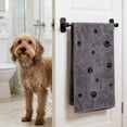 thumbnail image 5 of huayou Waterproof Pet Food Mat, Non-Slip Durable Paw Print Bone Design Easy to Wipe Clean for Dogs and Cats, 5 of 6