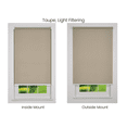 thumbnail image 4 of Linen Avenue Cordless Sierra Light Filtering Roller Shade, Taupe 49 W x 78 H (Arrives 1/4" Narrower), 4 of 8