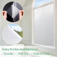 thumbnail image 4 of (40x200cm)Window Privacy Film Frosted Glass Window Film Sun Blocking Window Tinting Film for Home, Static Clings Removable Frosting Bathroom, 4 of 4