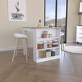 thumbnail image 4 of DeeHome Kitchen Counter Dining Table Toledo, Kitchen, White / Light Oak, 4 of 8