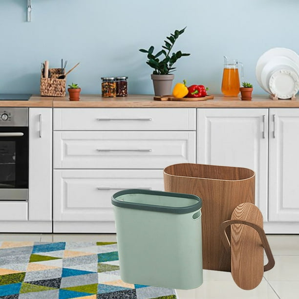 Poubelles de Recyclage Poubelle pour Chambre d'enfant Salle de Bain avec  Couvercle pivotant, Corbeille à Papier décorative pour Cuisine Salon Ferme