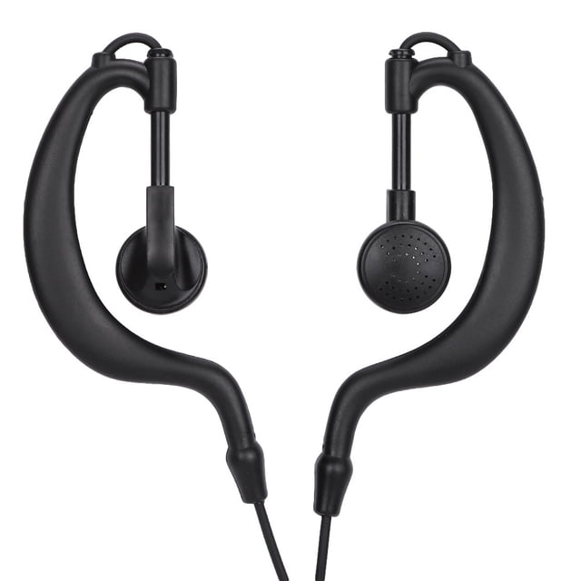 Wire Earhook Earpiece, 45.67 Inches Durable Ear Hook Earpiece Headset For Community Public Security For Hotels For Entertainment For Restaurants