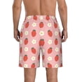 thumbnail image 3 of Kdxio Strawberry Pattern Mens Casual Shorts - Drawstring Summer Beach Sports Shorts for Men, 3 of 9
