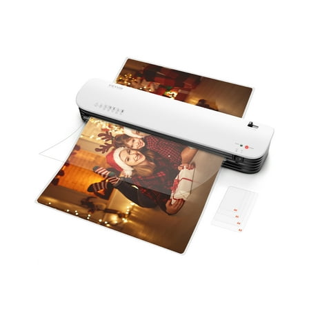 KFFKFF Lamination Device, Suitable for Maximum A3 Paper Size, Rapid Heat-Up in 2-3 Minutes, Compact and Mobile Laminating Machine, 3-5 mil Film Thickness, Perfect for Domestic, White and Black