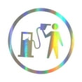 thumbnail image 4 of Car Sticker Easy Installation Decoration Fuel Tank Cover Sticker Vinyl Decal for colorful gradient, 4 of 9