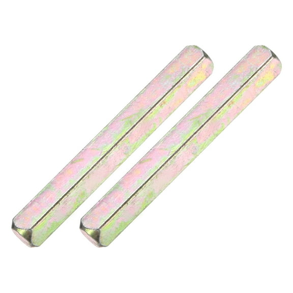 Uxcell 2-Pack Door Knob Spindle, 3 x 0.3 Inch/ 70 x 8 mm Door Knob Spindle Replacement Parts for Door Knobs [Gold Tone]