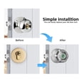 thumbnail image 6 of Smart Fingerprint Door Lock Electronic Lock Round Knob with Password/Key/APP Unlock, 6 of 6