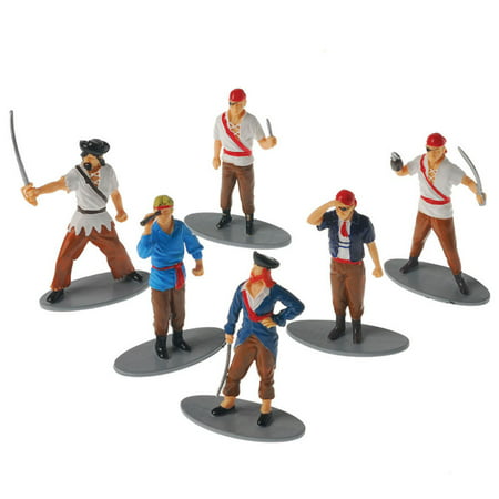 US Toy Pirate Toy Figures (Set of 12), Assorted