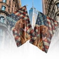 thumbnail image 4 of Patriotic Vizsla Stained Glass Portrait American Flag House Flag 28x40in Double Sided Vizslas Dog Lover Gifts Idea Outdoor Decor - 01010, 4 of 5