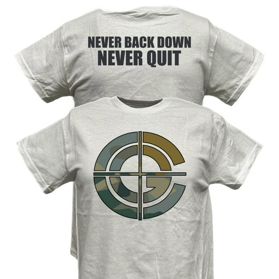 John Cena Never Back Down Never Quit White T-shirt