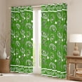 thumbnail image 2 of Homewish Green Paisley Black Out Curtains,Retro Bohemain Print Curtains Pack of 2 (42x63 Each),Rustic Flower Boho Bedroom Curtains For Adult,Ultra Soft Home Decor, 2 of 6