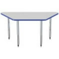 thumbnail image 5 of ECR4Kids 30in x 60in Trapezoid Contour Thermo-Fused Adjustable Activity Table Grey/Blue/Silver - Super Leg, 5 of 8