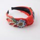 thumbnail image 4 of Baroque Rhinestone Crystal Headbands for Women Embroidered Hair Band Exquisite Hairband Women's Hair Accessories Hair Hoop A Variety of Colors (Orange, 4 of 4