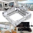 thumbnail image 4 of Ashtray , Large Glass Ashtray ForCigar , Clear Crystal Ash Trays Outdoor Glass Spuare Ashtrays (7x7inch), 4 of 4