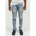 thumbnail image 2 of Reason Brand Men's Slim Skinny Fit Stretch Moto Jeans (38, Pines Slim), 2 of 5