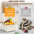 thumbnail image 4 of Contenedores de almacenamiento de frutas Dayacoco para nevera, 4 unidades con desagüe, 4 of 7