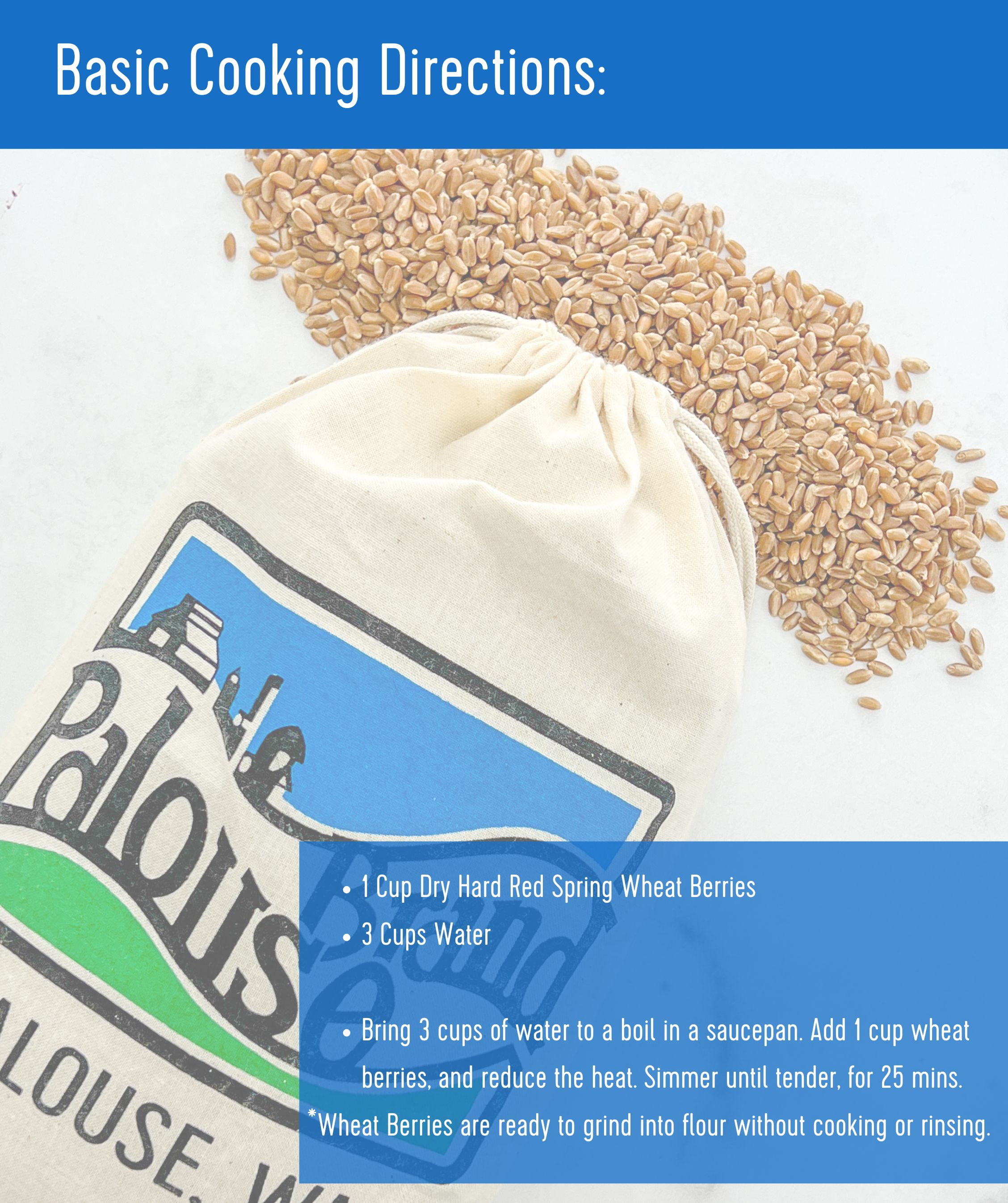 Certified Glyphosate Residue Free Hard Red Spring Wheat Berries | 25 LBS | Emergency Food Storage Bucket | Non-GMO | Grown on Our Family Farm | Bulk
