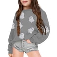 thumbnail image 4 of VOUZZA Boys Halloween Hoodie Ghost Graphic Long Sleeve Loose Pullover Top with Pocket, 4 of 4