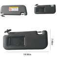 thumbnail image 2 of Car Sun Visor Replacement Fits For Toyota Corolla 2019-2024, Left Driver Right Passenger Side Sun Visor-black-Right, 2 of 6