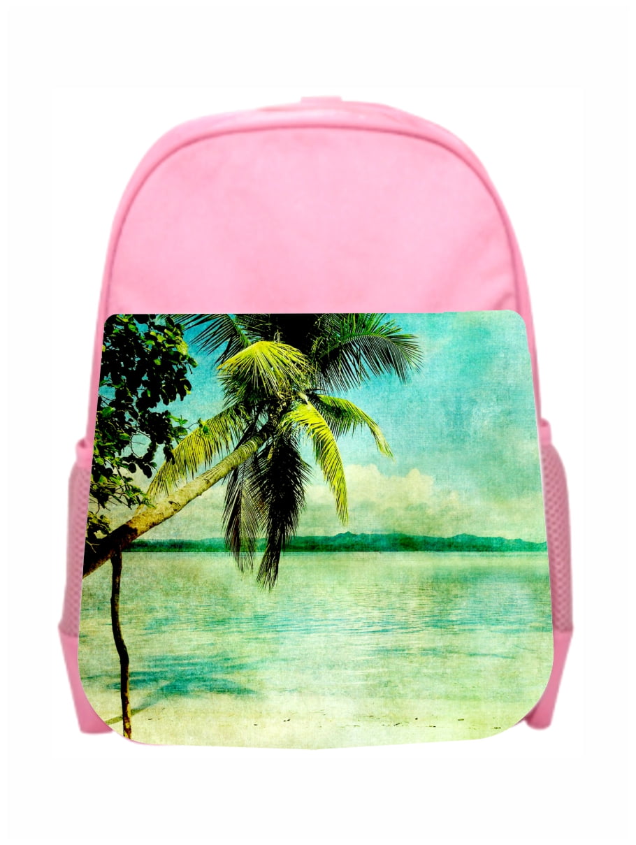Accessory Avenue Girls Backpacks Beach Tropical Grunge Beach Girls