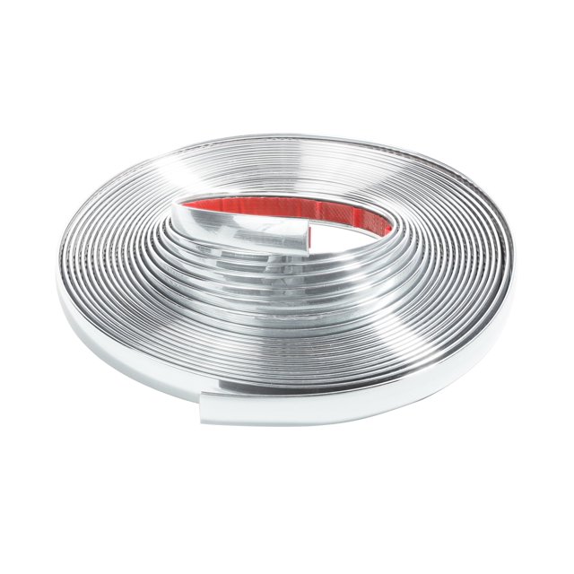 Moldura cromada Zlirfy de 25 pies para carrocería universal plateada