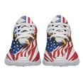 thumbnail image 5 of God Bless America Print Sneakers Lightweight Comfortable Running Shoes for Men Women White Size 7.5, 5 of 7