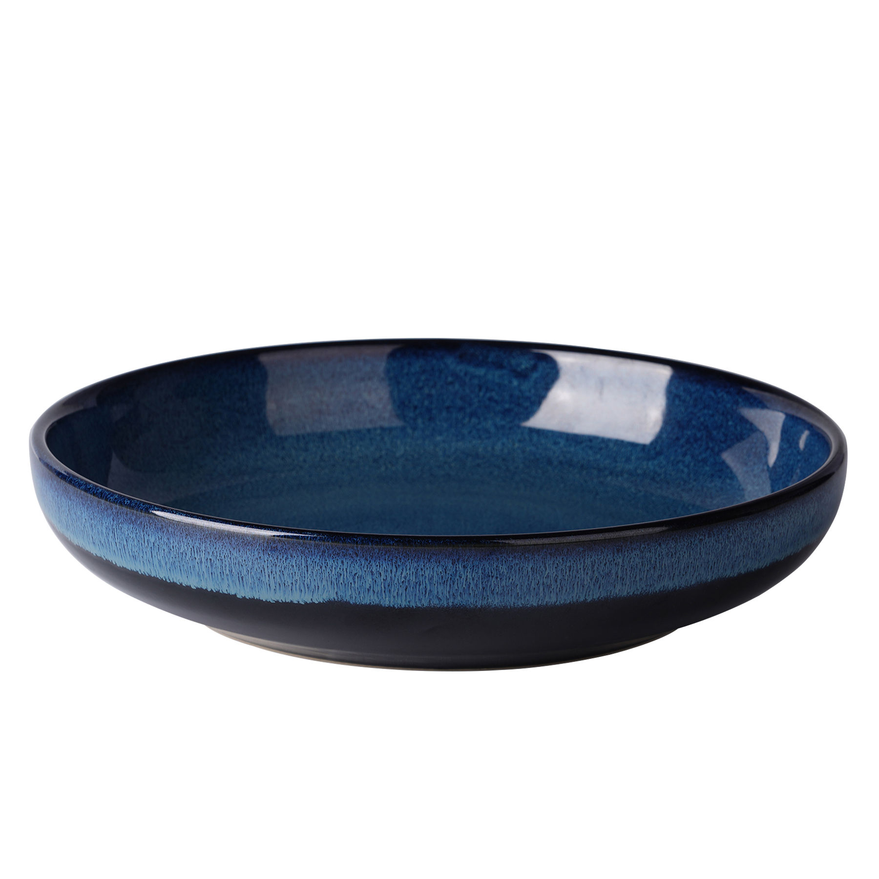 Qeeadeea Large Ceramic Salad Bowl, 35oz Stackable Pasta Bowl, Salad