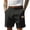 Black-W9, variant on Men's Linen Casual Shorts Elastic Waist Drawstring Shorts Summer Beach Vacation Golf Stretch Linen Shorts Flat Front Cotton Linen Daily Wear Outfit with Pockets,Green S