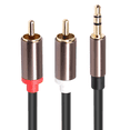 thumbnail image 2 of Cable Hifi Stereo 3.5Mm To Audio Cable Aux Jack 3.5 Y Splitter for Amplifiers Audio Car Aux Mobile Phone, 2 of 5