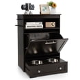thumbnail image 1 of Gymax Pet Feeding Station Furniture w/ Double Pull Out Dog Bowl Food Cabinet Coffee, 1 of 10