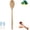 B, variant on Maple Wooden Spoons, Maple Wooden Spoons for Cooking, Comfort Grip Wooden Mixing Spoon, Long Handle Reusable, For Mixing Serving and Nonstick Pots (Brown*1)