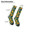 thumbnail image 5 of Easygdp Fresh Orange Soccer Socks Sport Knee High Socks Calf Compression Athletic Socks for Men and Women, 5 of 9