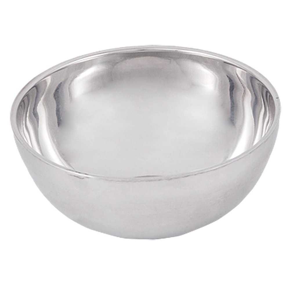 Unique Bargains 2" Depth 4.6" Diameter Stainless Steel Rice Bowl Silver