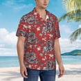 thumbnail image 6 of Uemuo Dragons2 Printed Regular Fit Short Sleeve Casual Hawaiian Shirt for Men,Aloha shirt,Tropical shirt,Floral print shirt,Vacation Beach shirt-Medium, 6 of 9