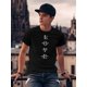 thumbnail image 1 of Youth Casual Short Sleeve T-Shirt with LOVE Letter Print - Stretch Knit Fabric, Breathable Summer Tee for Outdoor Activities, Regular Fit Round Neck Top for Teen Boys, Summer T Shirts, 1 of 6