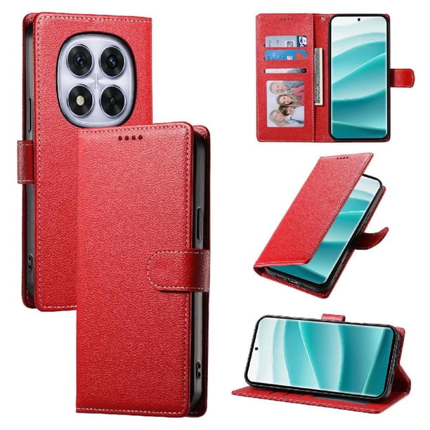 Funda para FOXDOCK Xiaomi Redmi Note 14 Pro 5G– Cuero Premium, 3 ranuras para tarjetas, Protección contra impactos