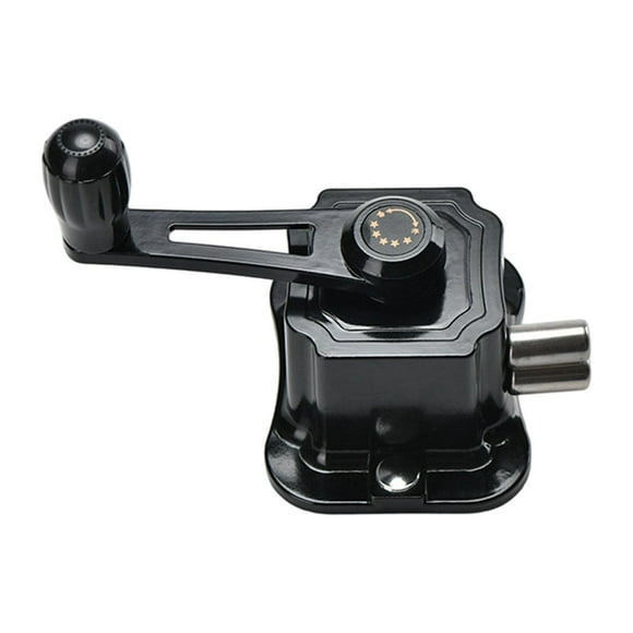 Manivela de repuesto para tendedero de ropa de metal, fabricada en acero de 1,8 m. Negro