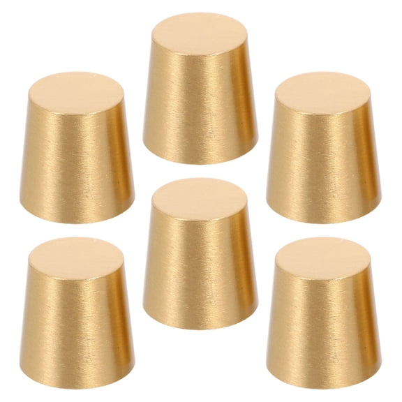 ELAYARD 6Pcs Brass Riser Feet for Wood Tray and Jewelry Box with Anti-Slip Cone Design and Metal Craft Finish