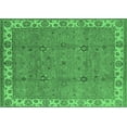 thumbnail image 1 of Ahgly Company Indoor Rectangle Oriental Emerald Green Traditional Area Rugs, 2' x 4', 1 of 4