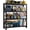 Black, variant on JHYKFG 24''W 5-Tier Garage Storage Shelves, Heavy Duty Garage Shelving with Adjustable Shelves, Metal Shelving Unit for Garage, Warehouse, Pantry, Black, 23.6" W x 15.7" D x 63" H