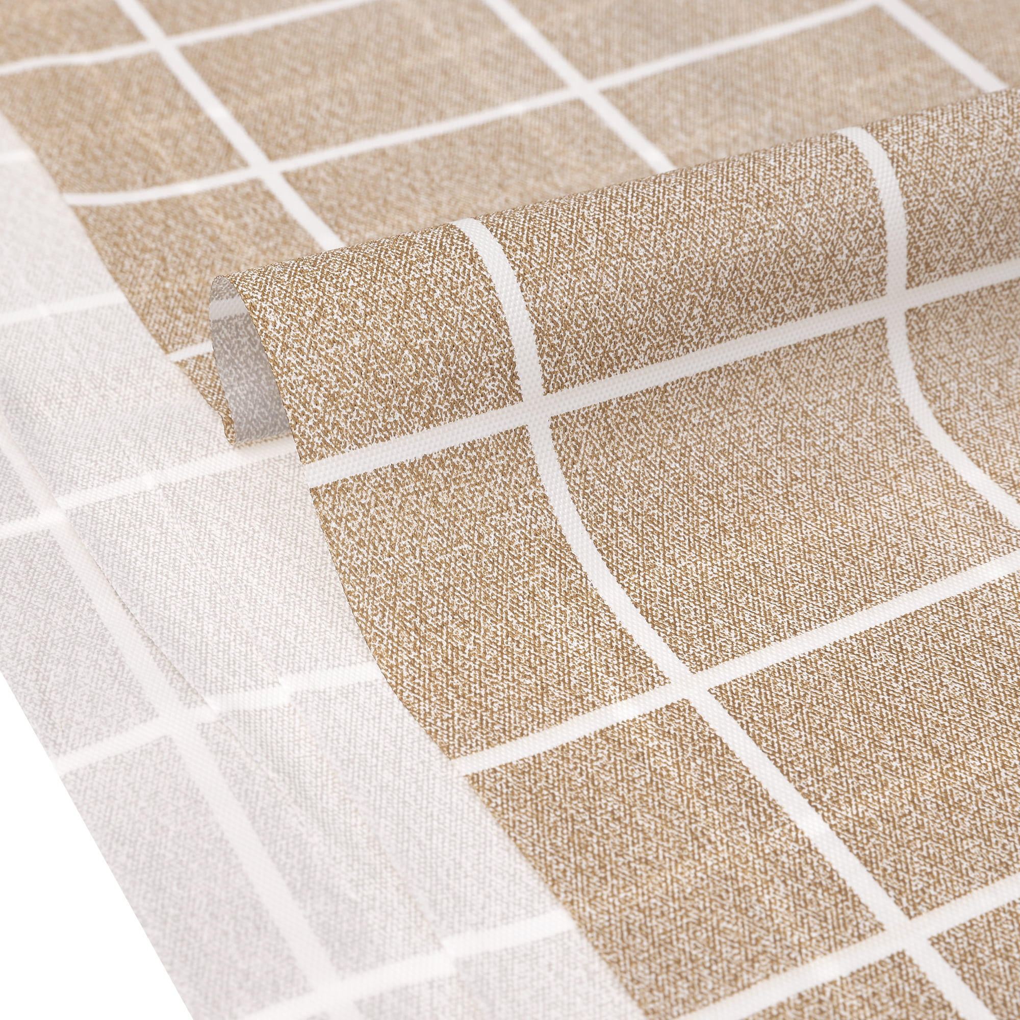 Unique Bargains 6 Pcs Rectangle Wrinkle Waterproof Plastic Table Cover Tablecloth Coffee 54"x54"