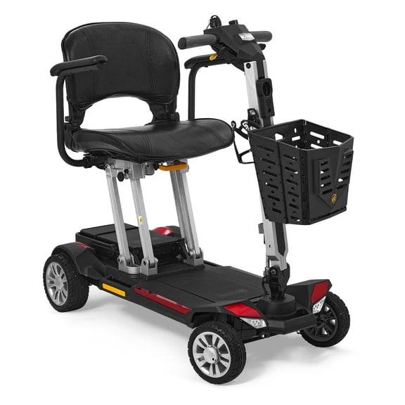 Golden Technologies Buzzaround Carry On FOLDING-FLAT Travel Mobility Scooter Red