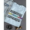 thumbnail image 3 of Communicate Differently T-Shirt Women -Smartprints Designs, Female Large, 3 of 4
