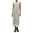 thumbnail image 2 of Michellecmm Women's Summer Knit Tank Dress Stripe Print Sleeveless Round Neck Slim Long Dress, 2 of 9