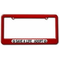 thumbnail image 1 of Save A Life Adopt, Pet Cat Dog License Plate Tag Frame, Multiple Colors, 1 of 1
