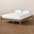 thumbnail image 3 of Baxton Studio Cielle French Bohemian Antique Oak Finished Wood King Size Platform Bed Frame, 3 of 9