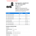 thumbnail image 2 of Wheel Spacer Kit 2 - Compatible with 1995 - 2004 Honda Odyssey - Autopart Premium, 2 of 2