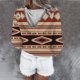 thumbnail image 4 of Pntutb Mujer Moda Casual Impreso Blusa de manga larga Impreso Pullover tops Sudaderas con capucha Pntutb Pntutb-553, 4 of 6