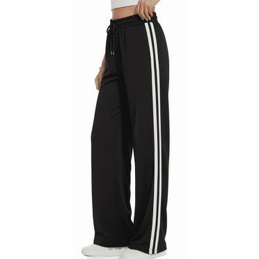 WQD Womens Yoga Sweatpants Joggers Wide Leg High Waisted Lounge Pants Comfy Workout Loose Pants with Pockets