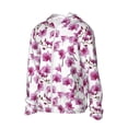 thumbnail image 2 of Balery Orchids Flowers Men's Women's UPF 50+ Sun Protection Lightweight Hoodie Performance Long Sleeve Shirt for Fishing Running-XX-Large, 2 of 9